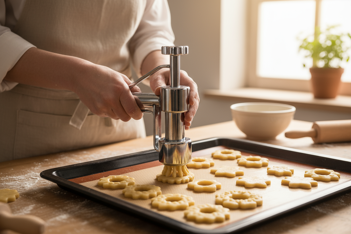 Bisküvi Presi Kullanım Görseli